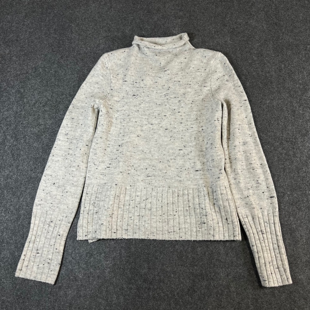 Madewell Donegal Smoke Roll Neck Wool Blend Sweater Grey K5410 Womens Small NWT